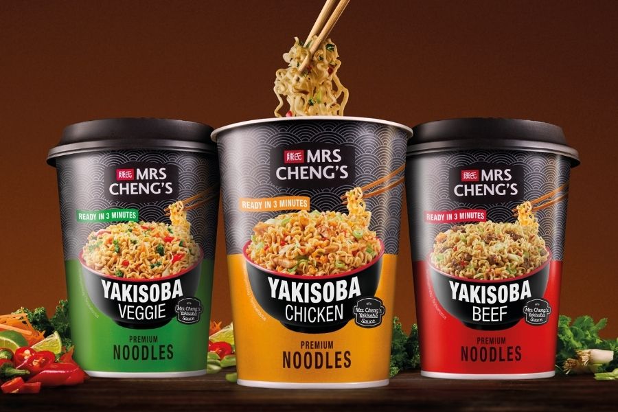 Uudet Mrs Cheng's Yakisoba nuudelit