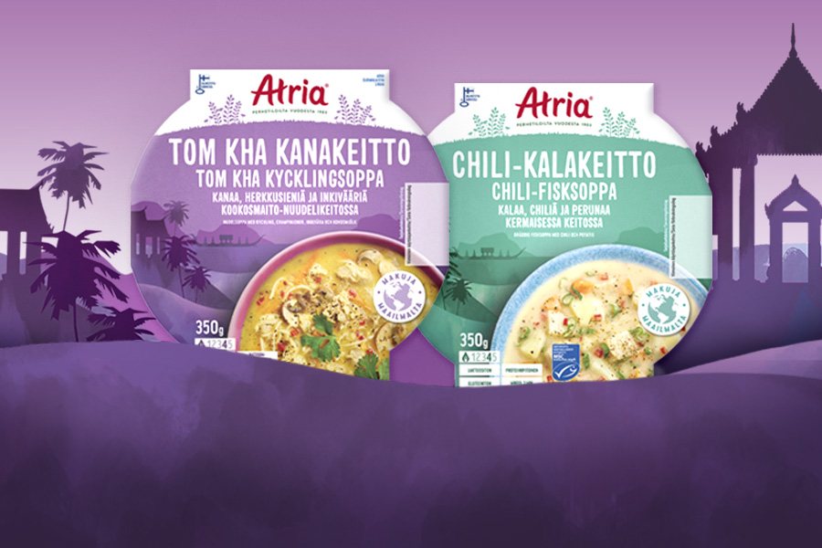 Uudet tuliset keitot kanasta ja kalasta