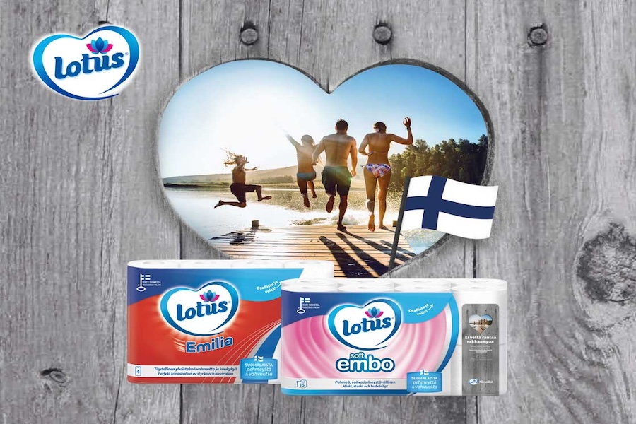 Lotus-pehmopaperit kesään